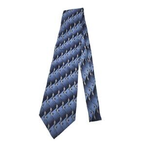 The Nature Conservancy Preservation Collection Blue Angelfish 100% Silk Neck Tie